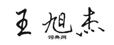 駱恆光王旭傑行書個性簽名怎么寫