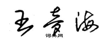 朱錫榮王夢海草書個性簽名怎么寫