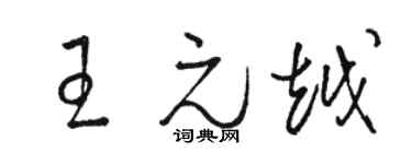 駱恆光王元越草書個性簽名怎么寫