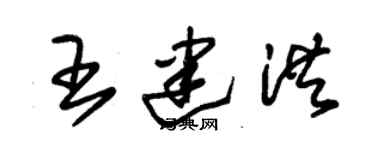 朱錫榮王建洪草書個性簽名怎么寫