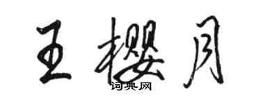 駱恆光王櫻月行書個性簽名怎么寫