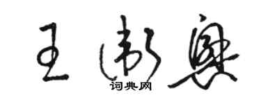 駱恆光王衛興草書個性簽名怎么寫