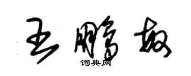 朱錫榮王鵬敏草書個性簽名怎么寫