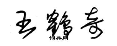 朱錫榮王鶴奇草書個性簽名怎么寫