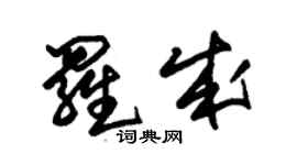朱錫榮羅成草書個性簽名怎么寫