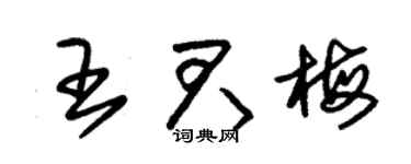 朱錫榮王君梅草書個性簽名怎么寫