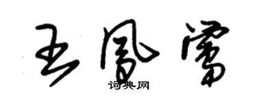朱錫榮王鳳鶯草書個性簽名怎么寫