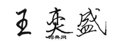 駱恆光王奕盛行書個性簽名怎么寫