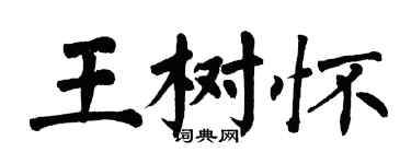 翁闓運王樹懷楷書個性簽名怎么寫