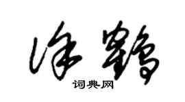 朱錫榮徐鶴草書個性簽名怎么寫