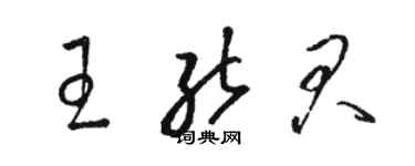 駱恆光王能君草書個性簽名怎么寫