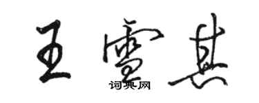 駱恆光王雪其行書個性簽名怎么寫