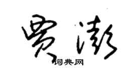 朱錫榮賈澎草書個性簽名怎么寫