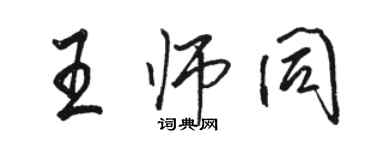 駱恆光王師同行書個性簽名怎么寫