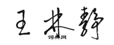 駱恆光王林靜草書個性簽名怎么寫