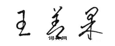 駱恆光王善果草書個性簽名怎么寫