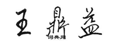 駱恆光王鼎益行書個性簽名怎么寫