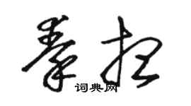 駱恆光秦想草書個性簽名怎么寫