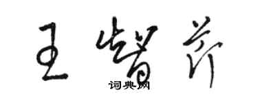 駱恆光王智芹草書個性簽名怎么寫