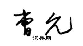 朱錫榮曹允草書個性簽名怎么寫