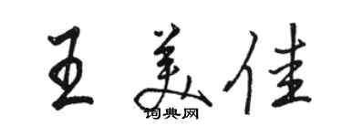 駱恆光王美佳行書個性簽名怎么寫