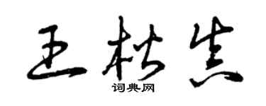 曾慶福王楷真草書個性簽名怎么寫