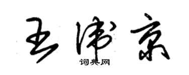 朱錫榮王衛京草書個性簽名怎么寫