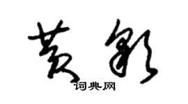 朱錫榮黃彩草書個性簽名怎么寫