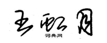 朱錫榮王虹月草書個性簽名怎么寫