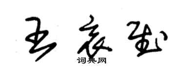 朱錫榮王衷慰草書個性簽名怎么寫