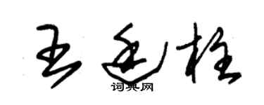 朱錫榮王廷柱草書個性簽名怎么寫