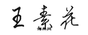 駱恆光王素花行書個性簽名怎么寫