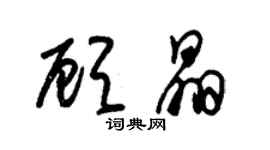 朱錫榮顧晶草書個性簽名怎么寫