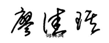 朱錫榮廖佳琪草書個性簽名怎么寫