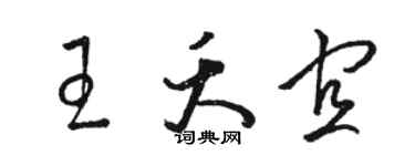 駱恆光王夭宜草書個性簽名怎么寫