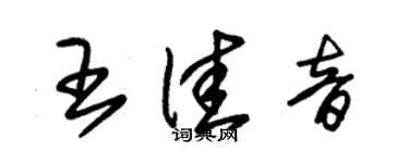 朱錫榮王佳音草書個性簽名怎么寫