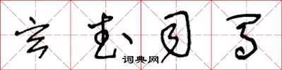 王冬齡玄武司馬草書怎么寫