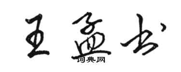 駱恆光王孟書行書個性簽名怎么寫