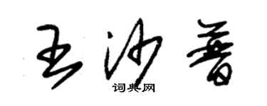 朱錫榮王沙普草書個性簽名怎么寫