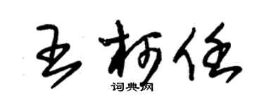 朱錫榮王柯任草書個性簽名怎么寫
