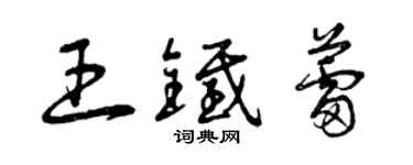 曾慶福王鐵蕾草書個性簽名怎么寫