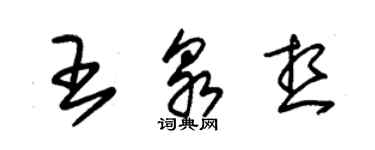 朱錫榮王泉想草書個性簽名怎么寫