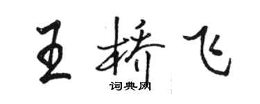 駱恆光王橋飛行書個性簽名怎么寫