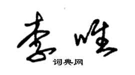 朱錫榮李唯草書個性簽名怎么寫