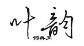 駱恆光叶韻行書個性簽名怎么寫