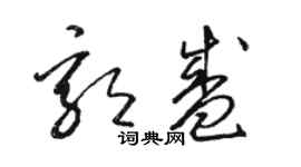 駱恆光郭盛草書個性簽名怎么寫