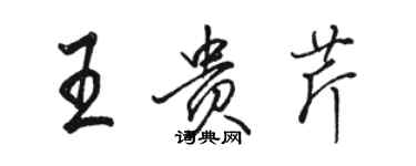 駱恆光王貴芹行書個性簽名怎么寫