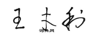 駱恆光王才利草書個性簽名怎么寫