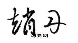 駱恆光趙丹草書個性簽名怎么寫