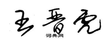 朱錫榮王晉虎草書個性簽名怎么寫